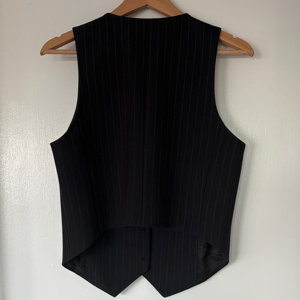 Aritzia Black Pinstripe Vest - Picture 2 of 2